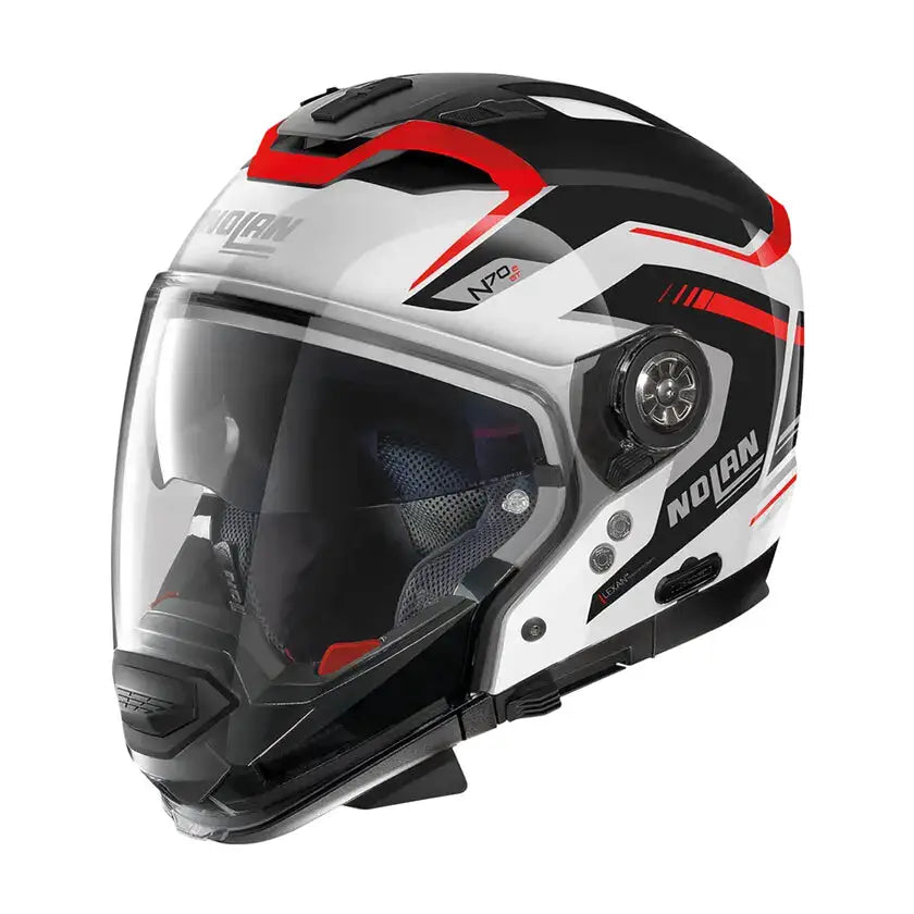 Casco Nolan N70-2 GT Switchback N-COM ECE 22-06 Metal White/Black/Red