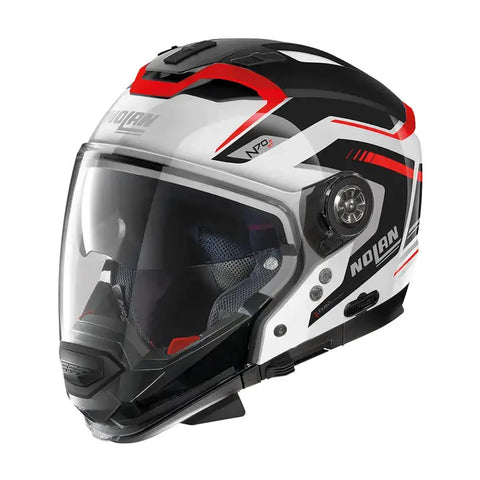 Casco Nolan N70-2 GT Switchback N-COM ECE 22-06 Metal White/Black/Red