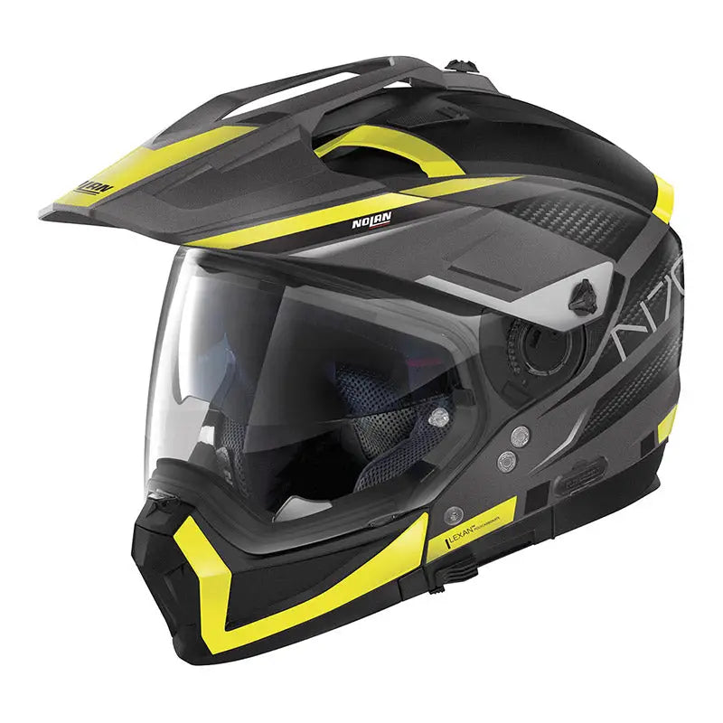 Casco Nolan N70-2 X Earthquake N-COM Flat Grey/Yellow
