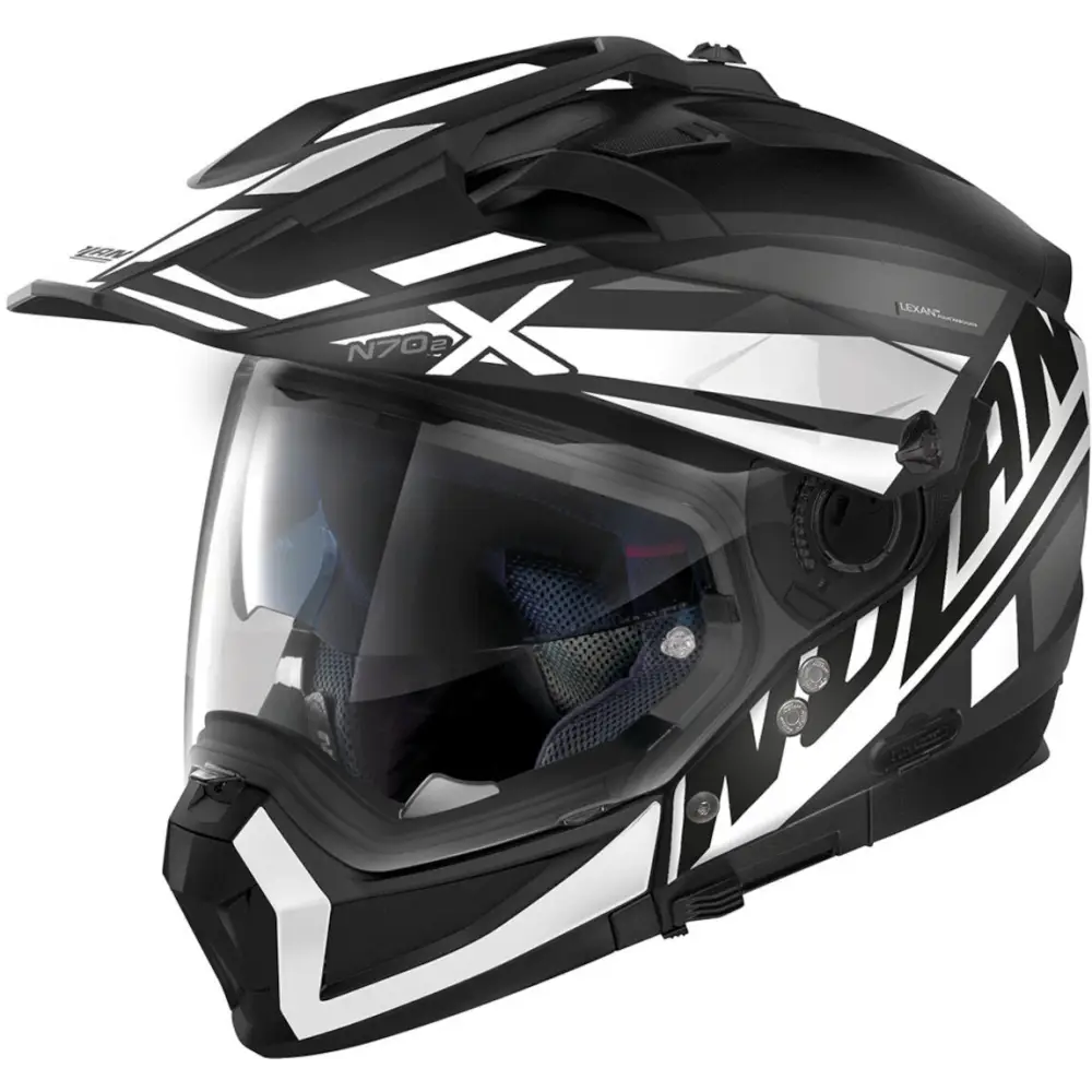 Casco Nolan N70-2 X Mirage N-COM ECE 22-06 Flat Black/White