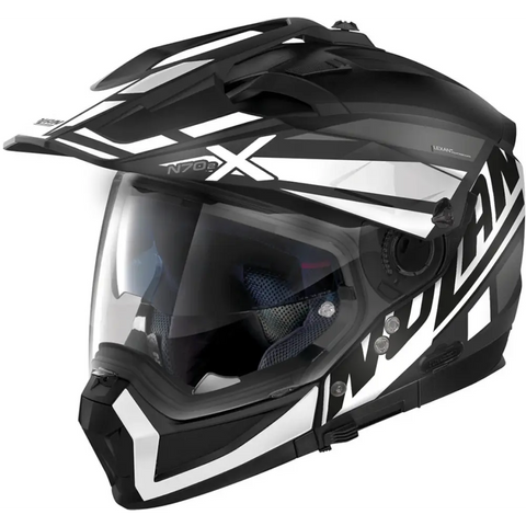 Casco Nolan N70-2 X Mirage N-COM ECE 22-06 Flat Black/White