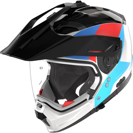 Casco Nolan N70-2 X Turbine 350 White/Blue/Red