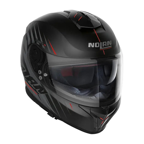 Casco Nolan N80-8 Kosmos N-COM Flat Black/Grey