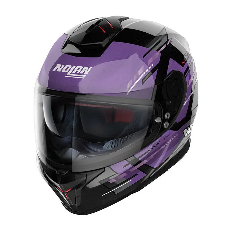 Casco Nolan N80-8 Meteor N-COM Metal Black/Purple