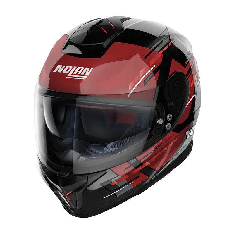 Casco Nolan N80-8 Meteor N-COM Metal Black/Red