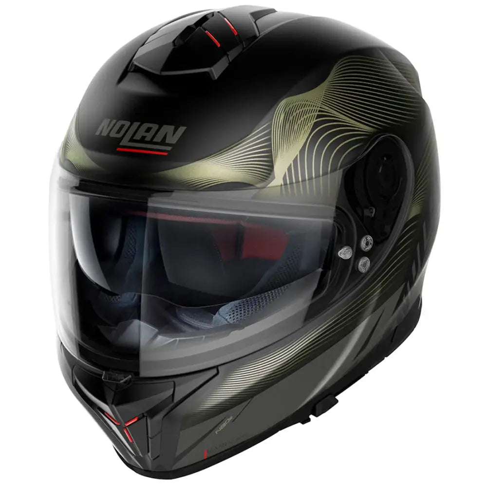 Casco Nolan N80-8 Powerglide N-COM Flat Black/Green