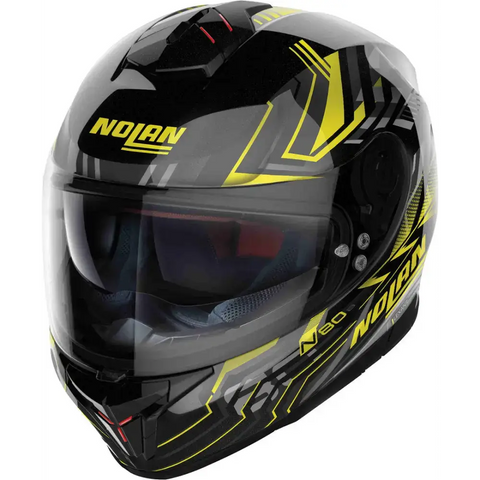 Casco Nolan N80-8 Turbolence N-COM Glossy Black/Yellow