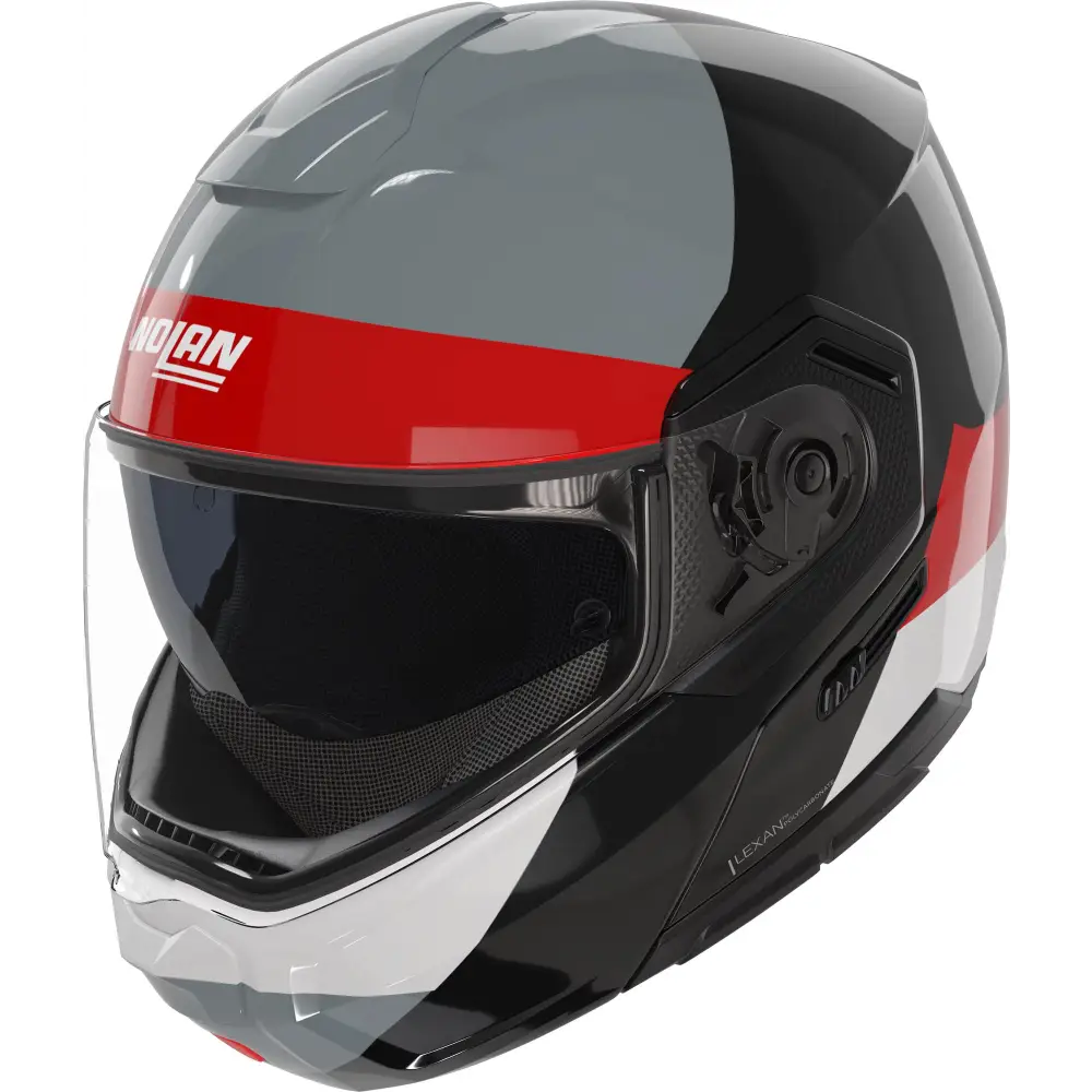 Casco Nolan N90-3 Blocco 353 Black/Red/Anthracite