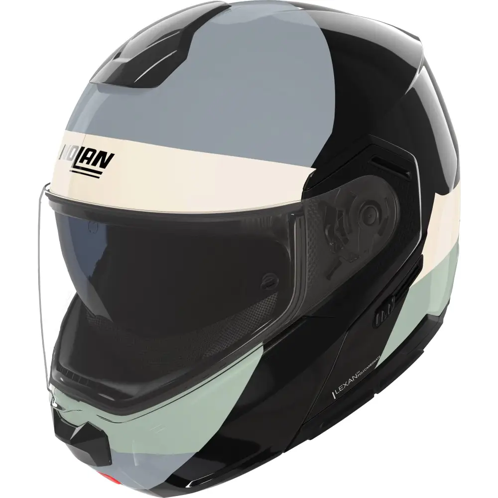 Casco Nolan N90-3 Blocco 354 Black/Avorio/Anthracite