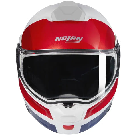 Casco Nolan N90-3 Roboto 345 White/Red/Blue