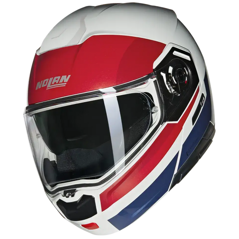 Casco Nolan N90-3 Roboto 345 White/Red/Blue
