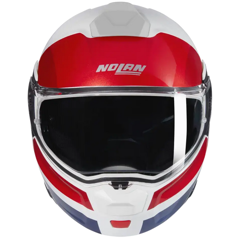 Casco Nolan N90-3 Roboto 345 White/Red/Blue