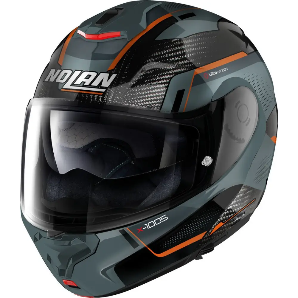 Casco Nolan X-1005 Ultra Carbon Undercover N-Com Carbon/Orange/Slate Grey