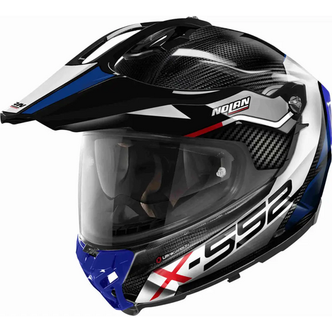 Casco Nolan X-552 Ultra Carbon Dinamo N-Com Carbon Blue/White/Red/Glossy Black