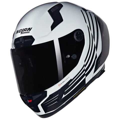 Casco Nolan X-804 RS Ultra Carbon Ala 344 White/Black/Carbon
