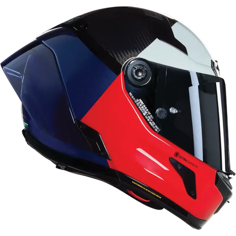 Casco Nolan X-804 RS Ultra Carbon Blocco 348 Visceral Red/Deep Blue/Black