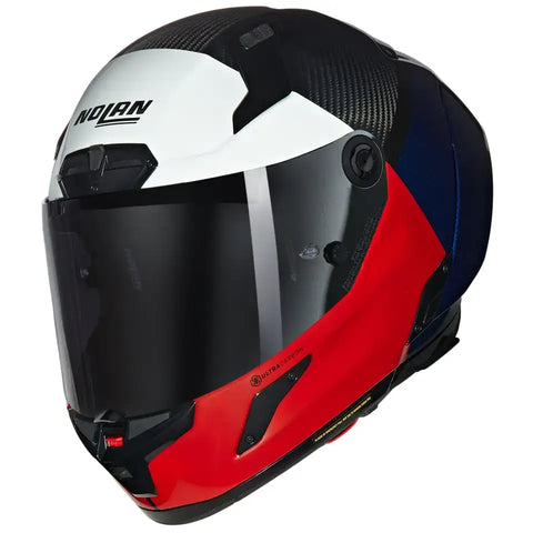 Casco Nolan X-804 RS Ultra Carbon Blocco 348 Visceral Red/Deep Blue/Black