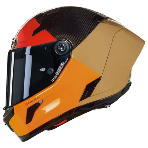 Casco Nolan X-804 RS Ultra Carbon Blocco 349 Visceral Red/Sand/Orange
