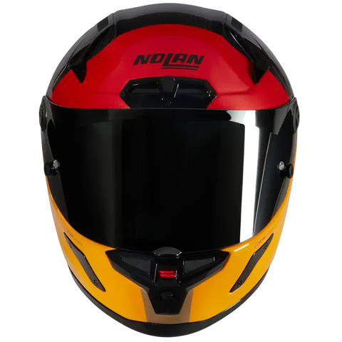 Casco Nolan X-804 RS Ultra Carbon Blocco 349 Visceral Red/Sand/Orange