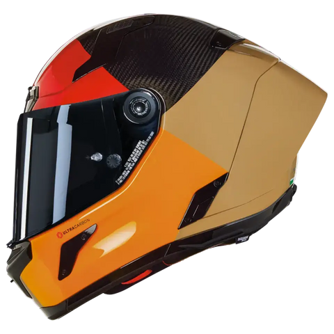 Casco Nolan X-804 RS Ultra Carbon Blocco 349 Visceral Red/Sand/Orange