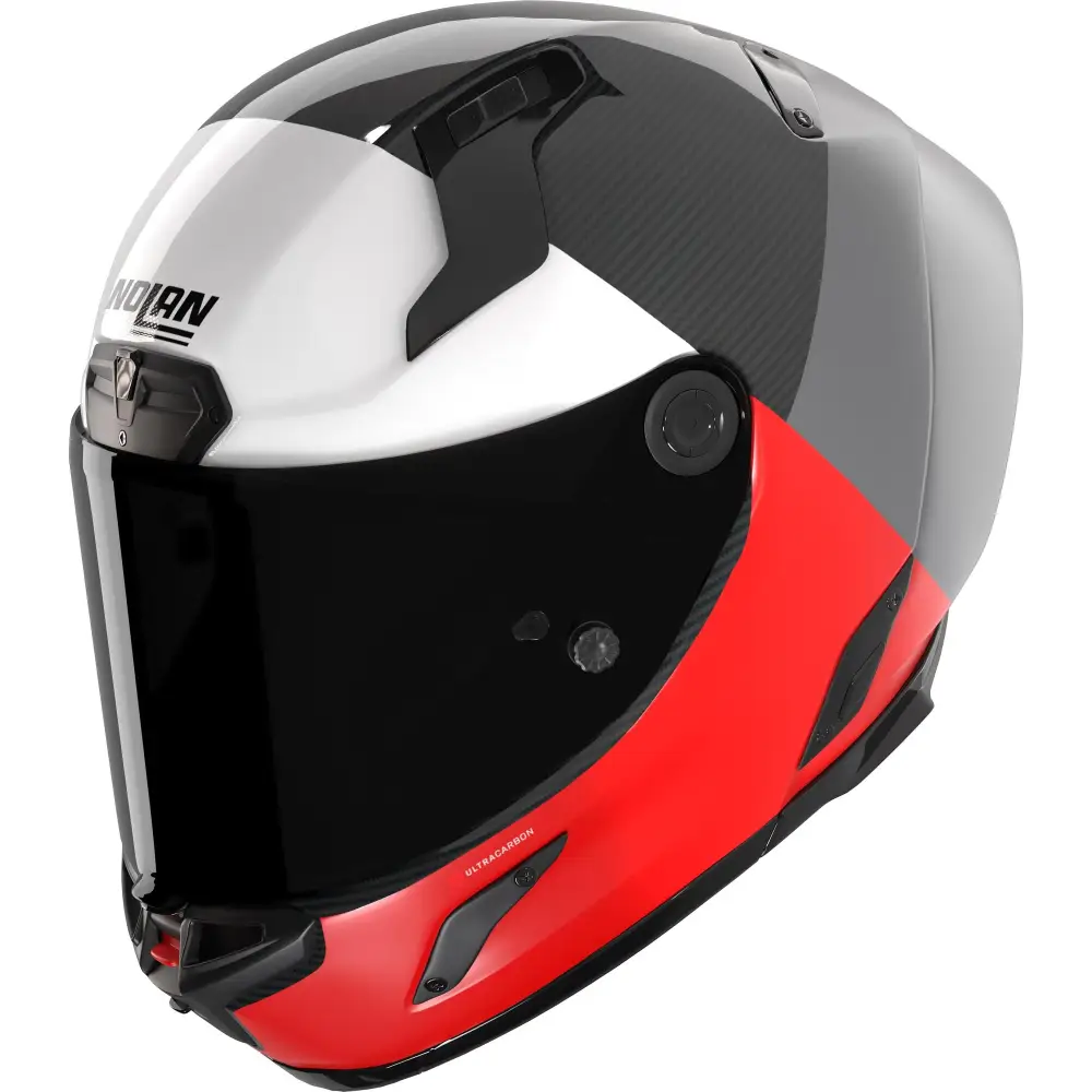 Casco Nolan X-804 RS Ultra Carbon Blocco 369 Carbon/Red/Grey