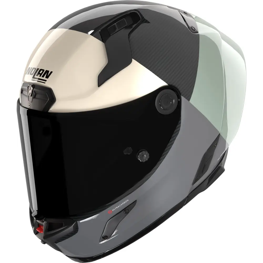 Casco Nolan X-804 RS Ultra Carbon Blocco 370 Carbon/Green/Anthracite/Avorio