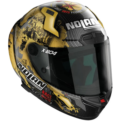 Casco Nolan X-804 RS Ultra Carbon Carlos Checa, Gold