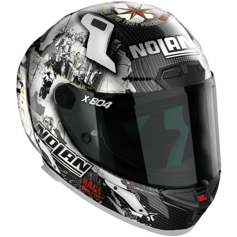 Casco Nolan X-804 RS Ultra Carbon Carlos Checa, White