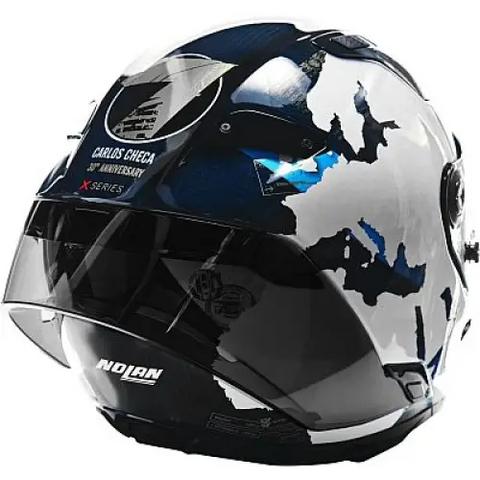 Casco Nolan X-804 RS Ultra Carbon Checa 30th Anniversary Blue/White