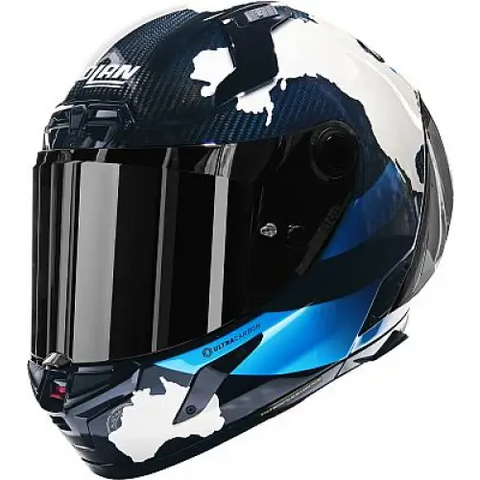 Casco Nolan X-804 RS Ultra Carbon Checa 30th Anniversary Blue/White