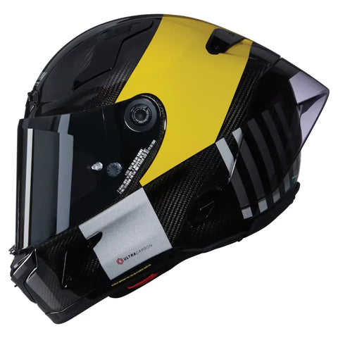 Casco Nolan X-804 RS Ultra Carbon Combo Gara 350 Carbon/Yellow/Grey/Black