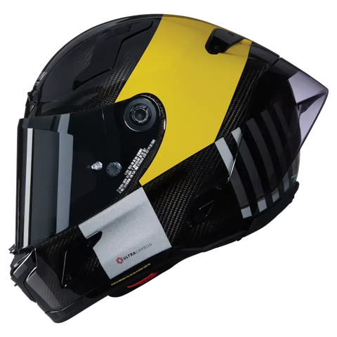 Casco Nolan X-804 RS Ultra Carbon Combo Gara 350 Carbon/Yellow/Grey/Black