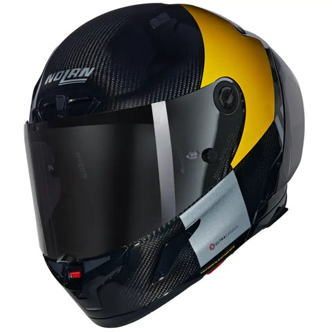Casco Nolan X-804 RS Ultra Carbon Combo Gara 350 Carbon/Yellow/Grey/Black