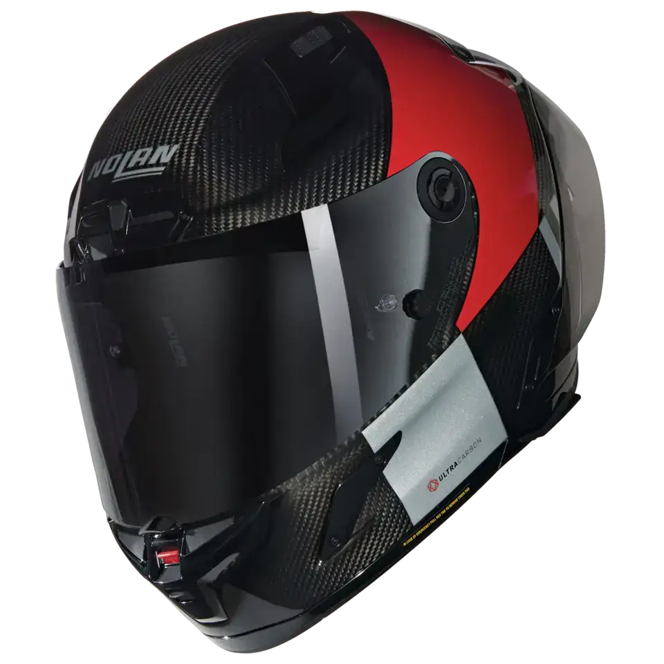 Casco Nolan X-804 RS Ultra Carbon Combo Gara 351 Carbon/Red/Grey/Black