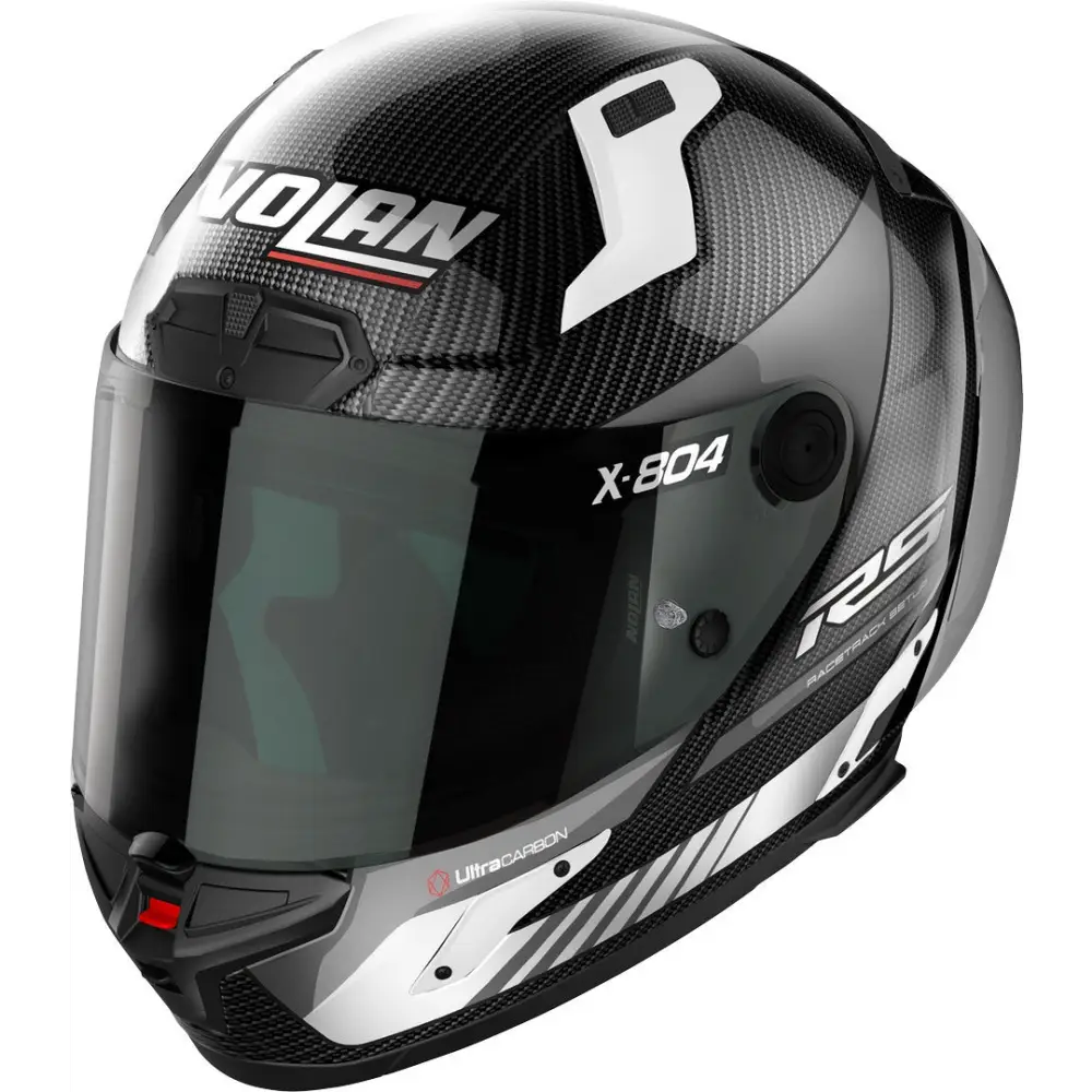 Casco Nolan X-804 RS Ultra Carbon Hot Lap White