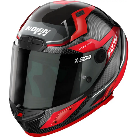 Casco Nolan X-804 RS Ultra Carbon Maven Red/Grey