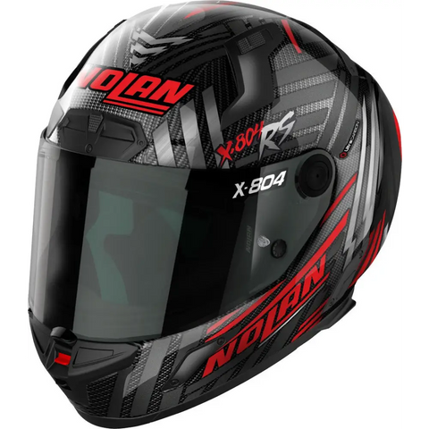 Casco Nolan X-804 RS Ultra Carbon Spectre Red, Chrome/Silver