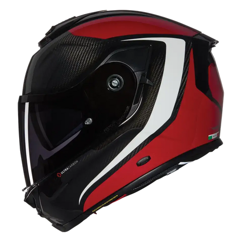 Casco Nolan X-903 Ultra Carbon Intrigo 345 Red/White