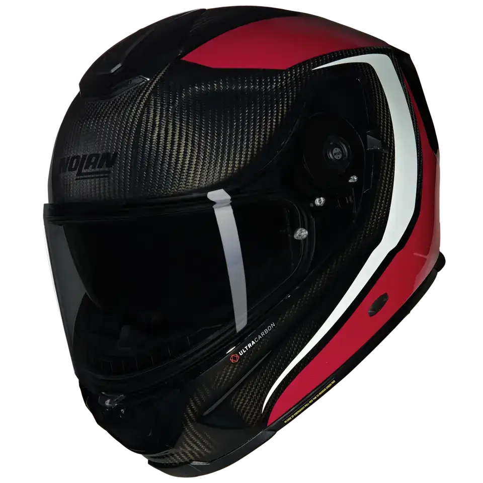 Casco Nolan X-903 Ultra Carbon Intrigo 345 Red/White