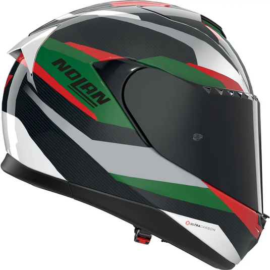 Casco Nolan X-904 Ultra Carbon Calibro 346 Silver/Green/Red