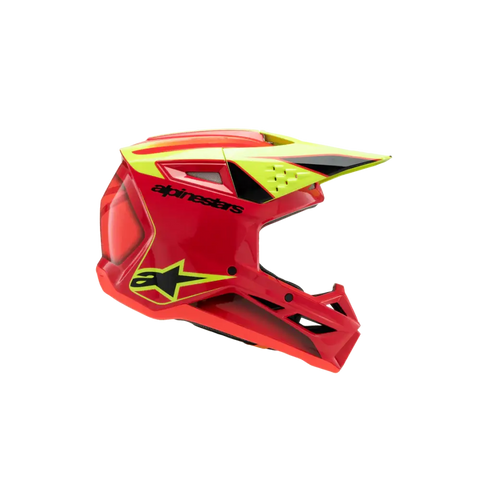 Casco para Niño Alpinestars SM3 Youth ECE06/DOT Fray Red/Yellow Fluo/Black Glossy