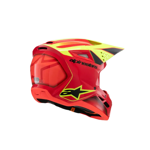 Casco para Niño Alpinestars SM3 Youth ECE06/DOT Fray Red/Yellow Fluo/Black Glossy