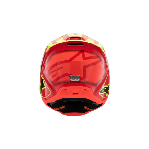 Casco para Niño Alpinestars SM3 Youth ECE06/DOT Fray Red/Yellow Fluo/Black Glossy