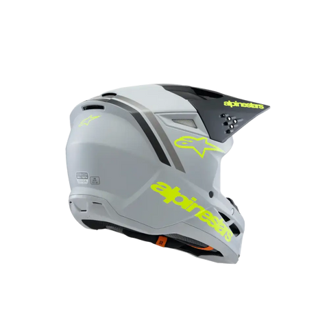 Casco para Niño Alpinestars SM3 Youth ECE06/DOT Radium Gray/Black/Yellow Fluo Matte
