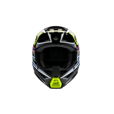 Casco para Niño Alpinestars SM3 Youth ECE06/DOT Wurx Black/Yellow Fluo/Blue Red Glossy