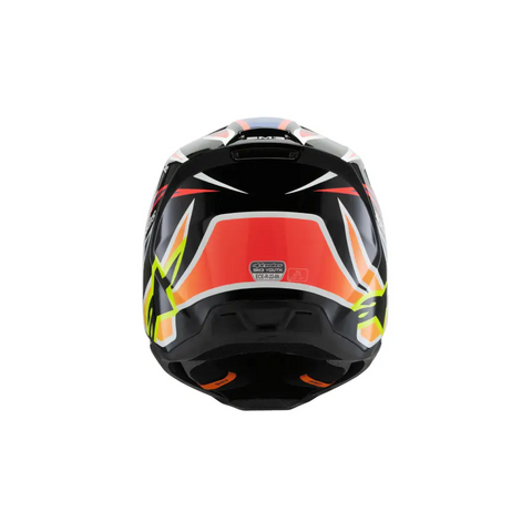 Casco para Niño Alpinestars SM3 Youth ECE06/DOT Wurx Black/Yellow Fluo/Blue Red Glossy