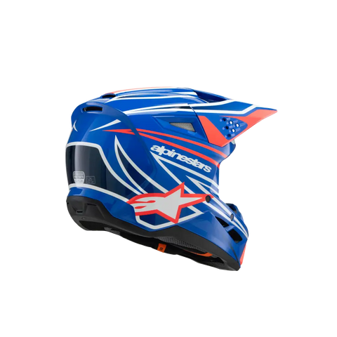 Casco para Niño Alpinestars SM3 Youth ECE06/DOT Wurx Blue/Red/White/Black Glossy