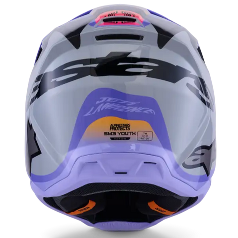 Casco para Niño Alpinestars SM3 Youth Jettson ECE06/DOT Gray/Purple/Black Glossy
