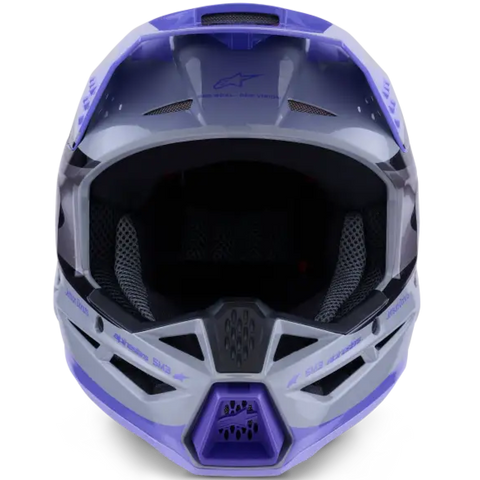 Casco para Niño Alpinestars SM3 Youth Jettson ECE06/DOT Gray/Purple/Black Glossy