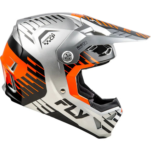 Casco para Niño Fly Racing Youth Formula CP Slice Grey/Orange/Black